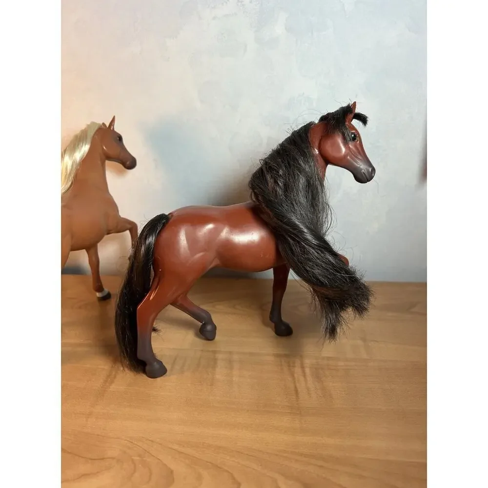 Vintage Lanard Horses 2002 7” Tall Made In China Set Of 2